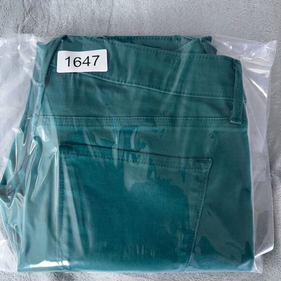 Old Navy Rockstar Super Skinny Jeans Ankle Slit Mid Rise Womens Aqua Blue Size 8 - Picture 13 of 13